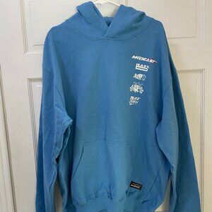Size Large Mr. Beast Light Blue Racing Team Hoodie Youtube